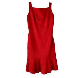 Suzi Chin for Maggy Boutique Red Satin Sleeveless Cocktail Dress | NWT | Size 2